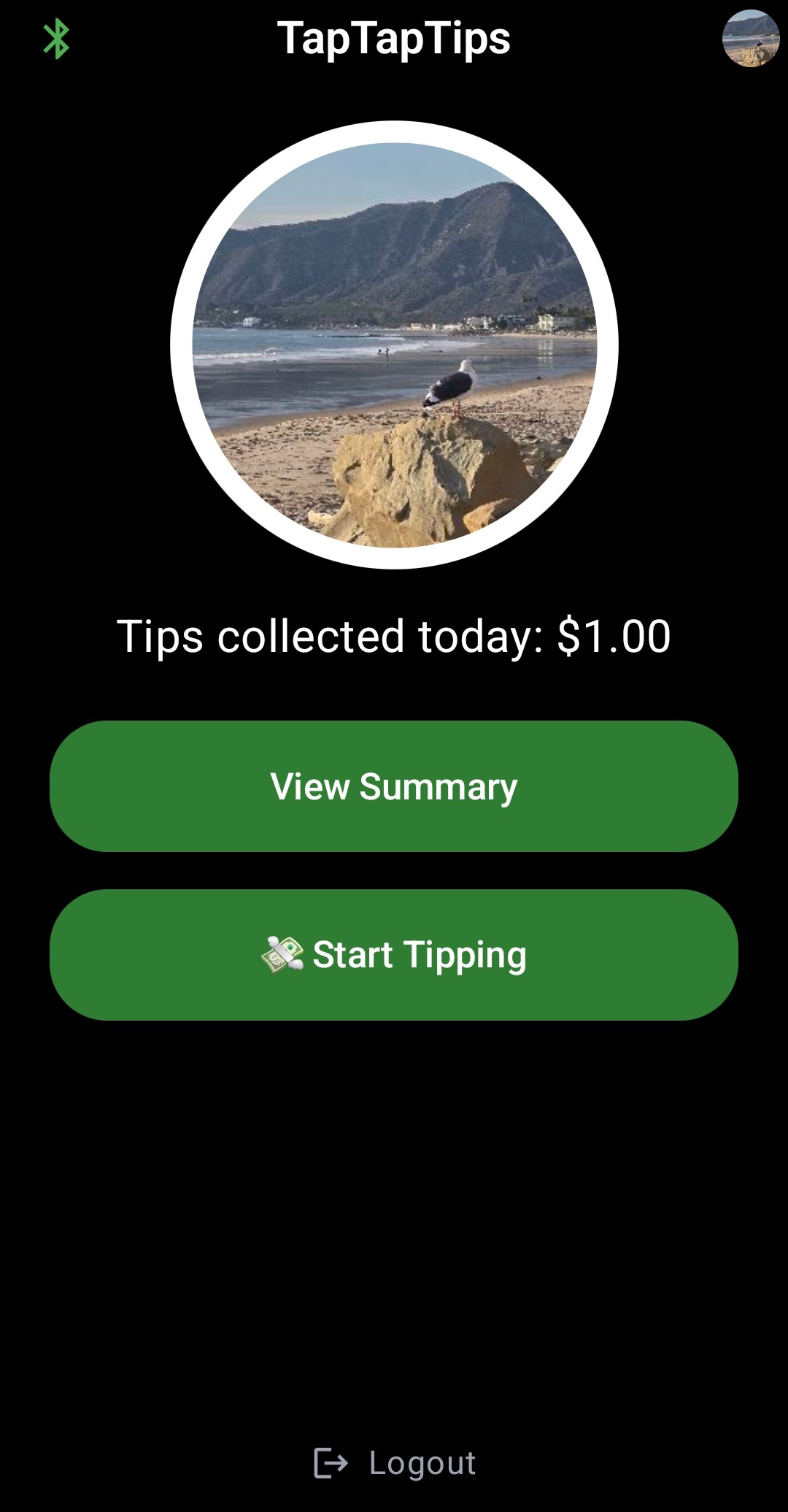 Home screen